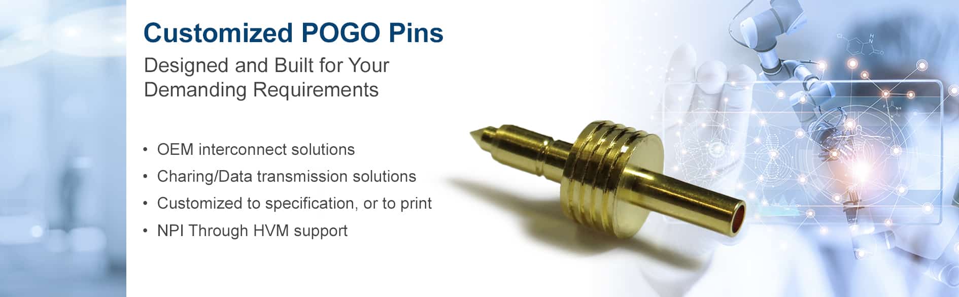 Click to learn more about customized POGO pins